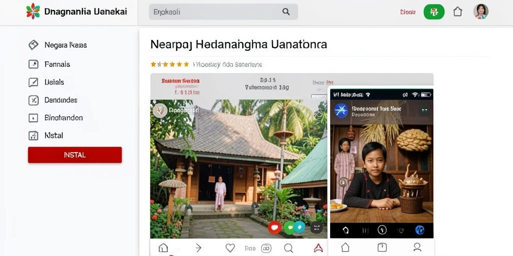 Tampilan awal permainan dengan karakter utama yang menarik.