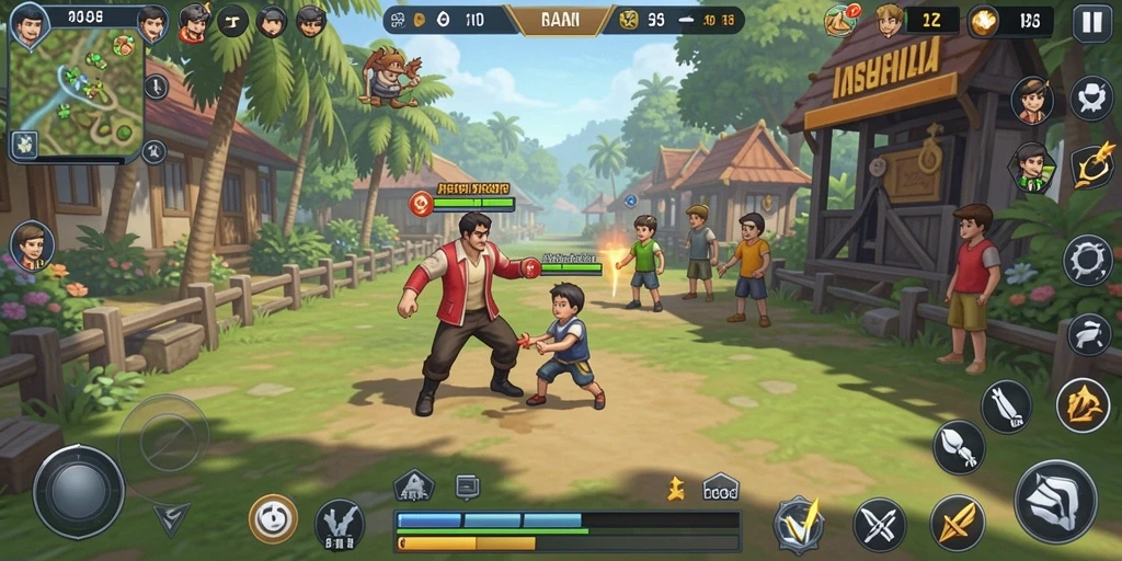 Screenshot menampilkan permainan slot dengan grafis yang memukau.