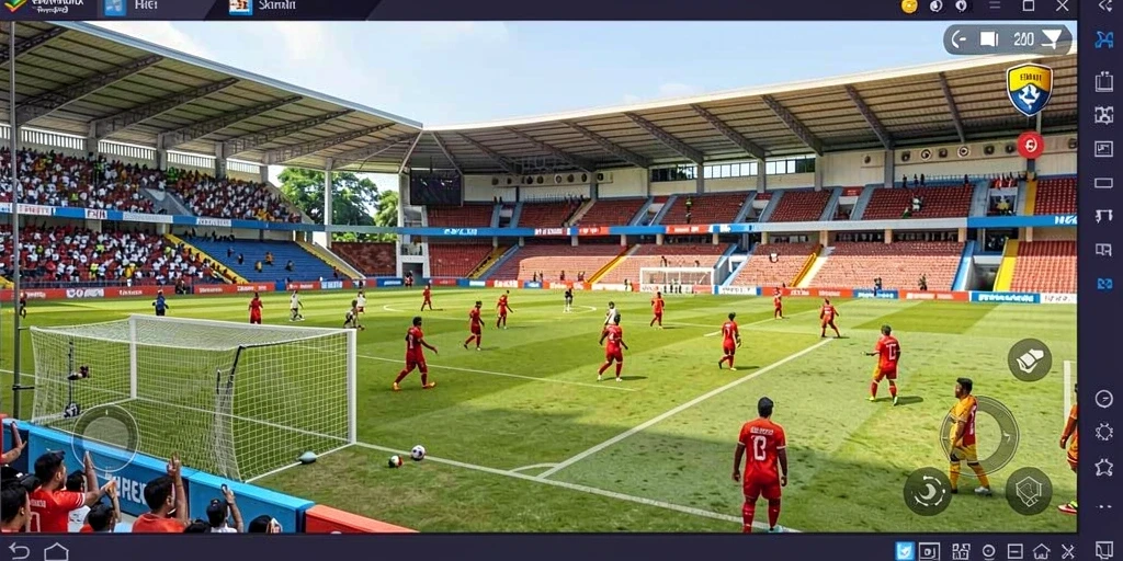 Menampilkan pemain yang sedang mengumpulkan permata.