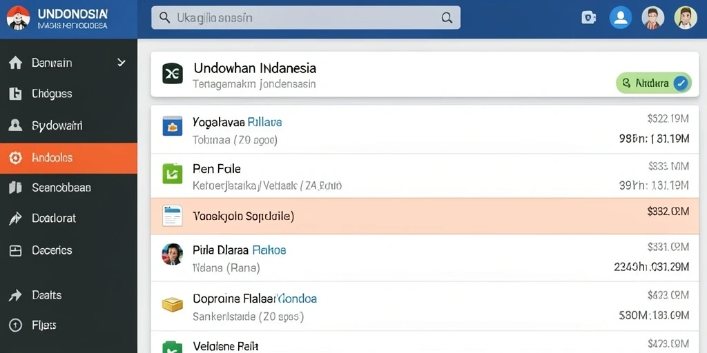 Tampilan antarmuka yang intuitif dan ramah pengguna.