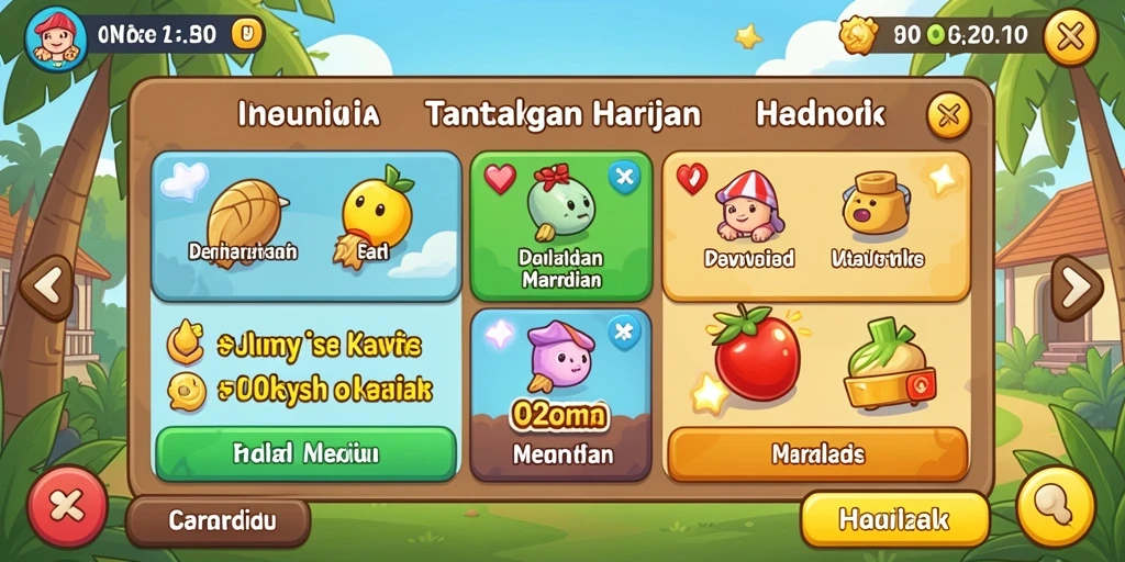 Tampilan dashboard utama yang menarik dan interaktif.