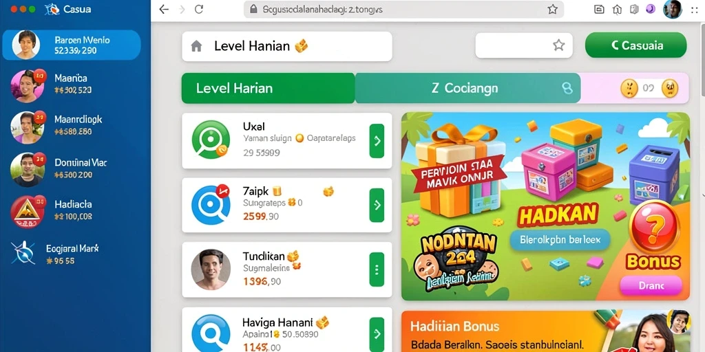 Tampilan antarmuka yang sederhana dan menarik.