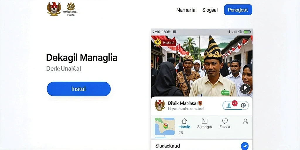 Tampilan utama yang menarik dan informatif.